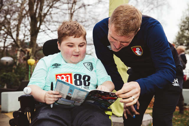 Eddie Howe at Julia House