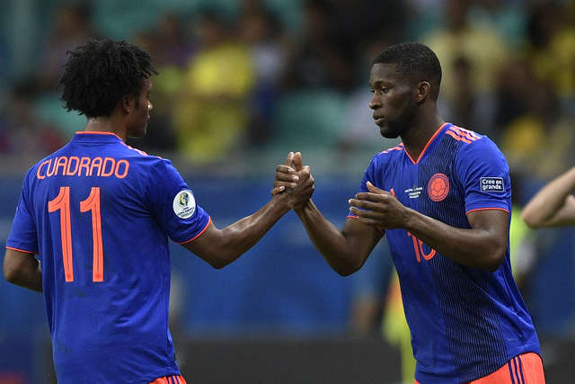 Jefferson Lerma Juan Cuadrado Colombia Copa America.jpg